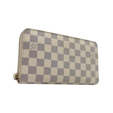 LOUIS VUITTON Damier Azur Canvas Zippy Organizer Wallet