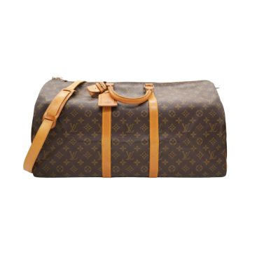 LOUIS VUITTON Vintage Monogram Canvas Keepall 55 Duffle Bag