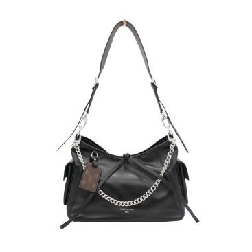 LOUIS VUITTON Lambskin CarryAll Cargo Vibe PM Black