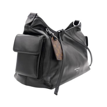 LOUIS VUITTON Lambskin CarryAll Cargo Vibe PM Black