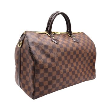 LOUIS VUITTON Speedy 35 Satchel Damier Ebene Canvas