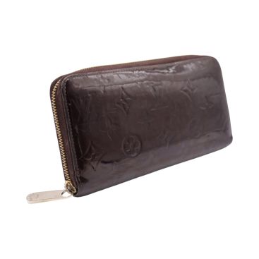 LOUIS VUITTON Amarante Monogram Vernis Zippy Wallet
