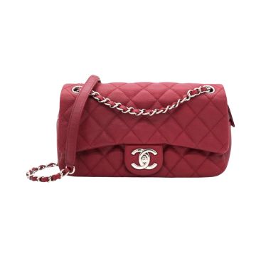CHANEL Caviar Quilted Flap Bag Red